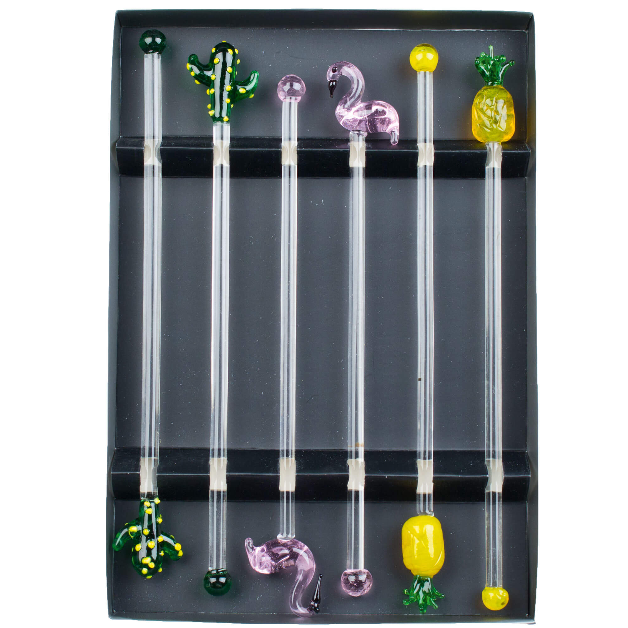 Stirrer Tropical, Glas - Set (6 Stk.)