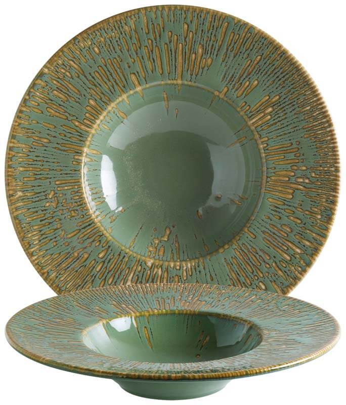 Bonna Snell Sage Banquet Pastateller 28cm grün - 6 Stück Bonna Snell Sage Banquet Pastateller 28cm grün - 6 Stück