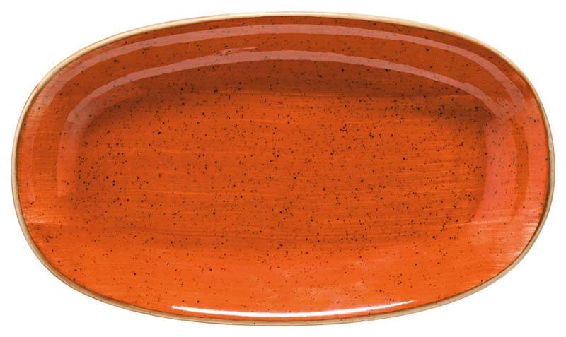 Bonna Aura Terracotta Gourmet Platte oval 19x11cm orange - 12 Stück Bonna Aura Terracotta Gourmet Platte oval 19x11cm orange - 12 Stück