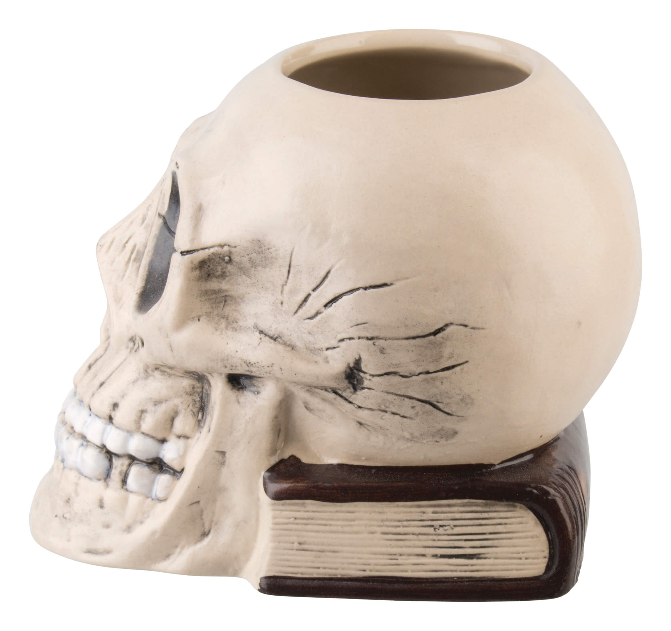 Tiki Becher Totenkopf mit Buch - 700ml