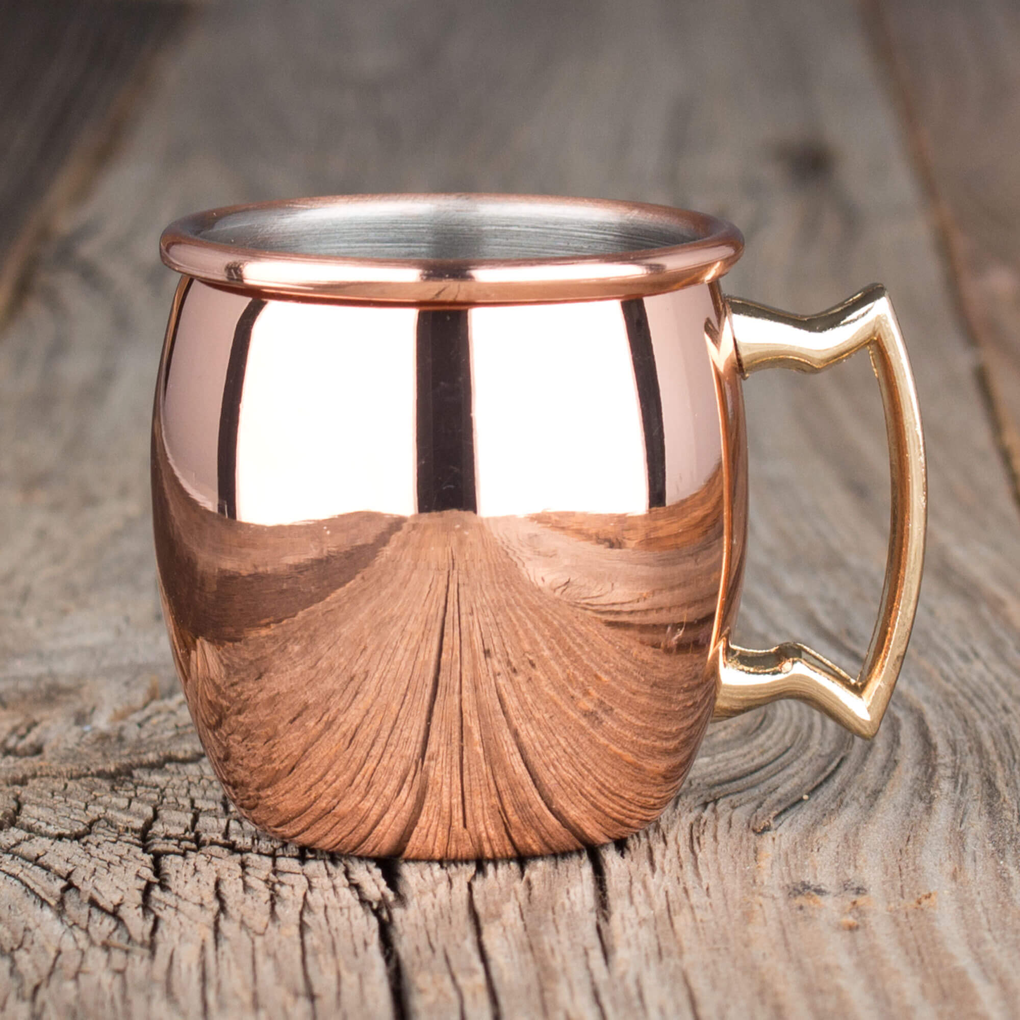 Shotglas / Mini Moscow Mule Becher, Edelstahl kupferfarben - ca. 60ml