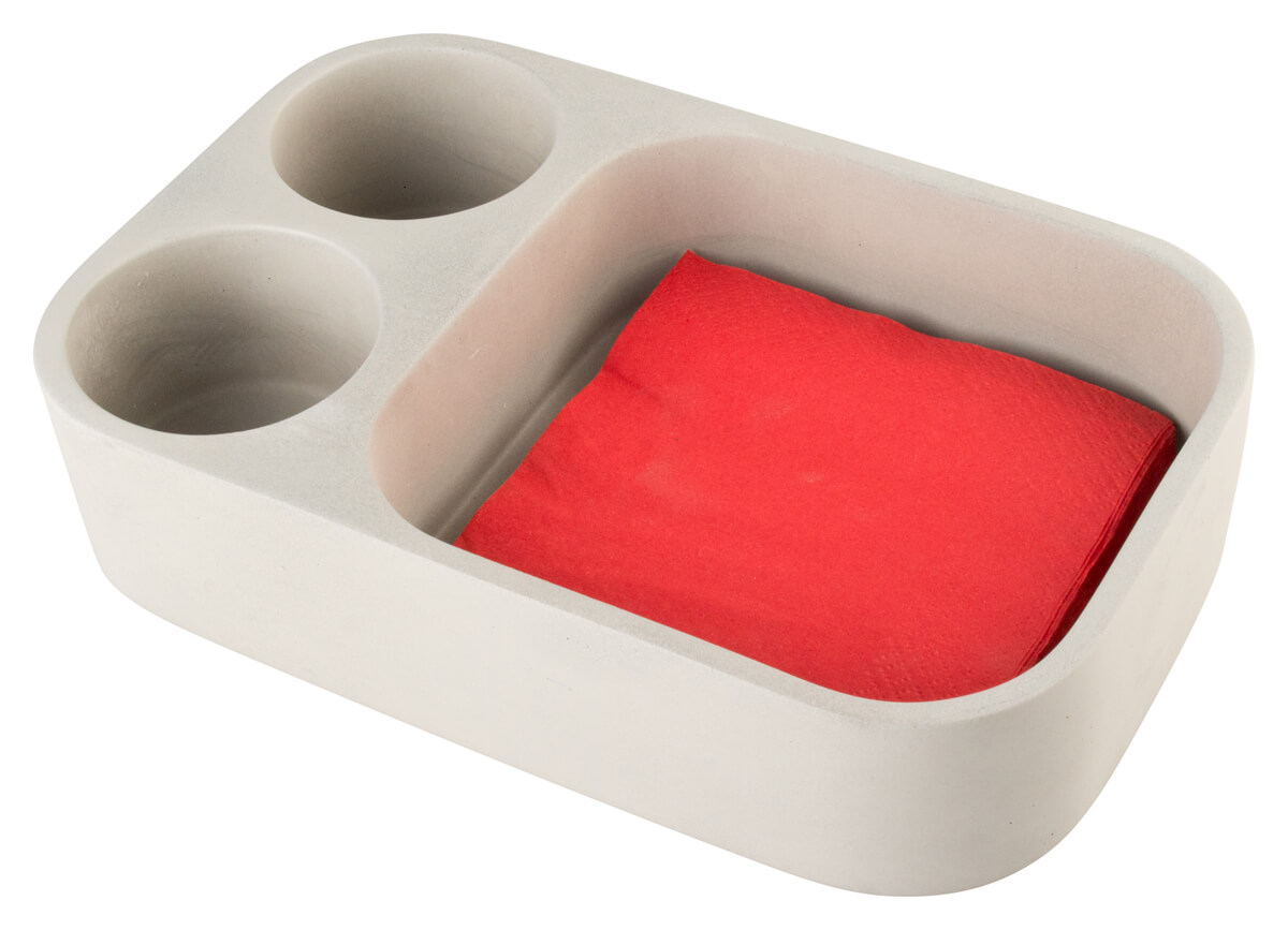 Table Caddy aus Beton - 16,0x23,5x6,5cm