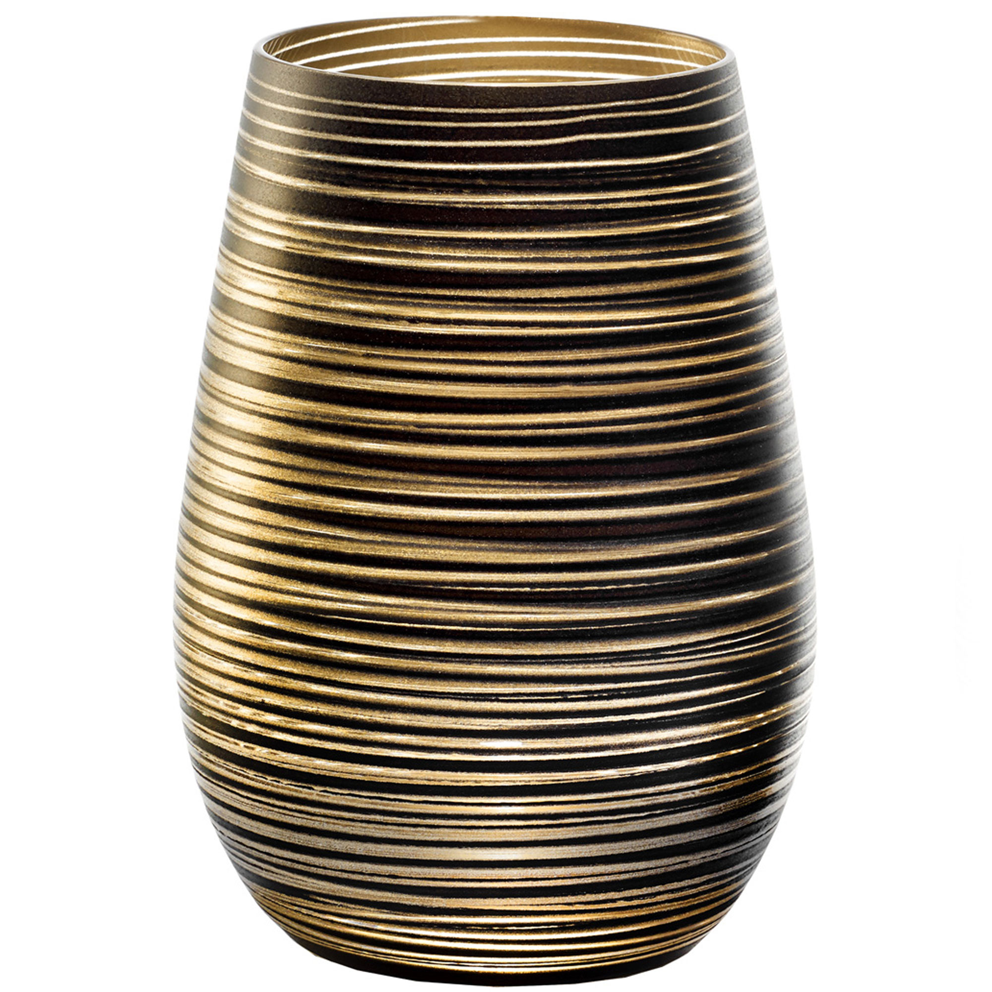 Becher Twister schwarz-gold, Stölzle - 465ml