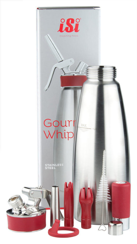 iSi Sahnebereiter "Gourmet Whip PLUS", Edelstahl - 1,0l