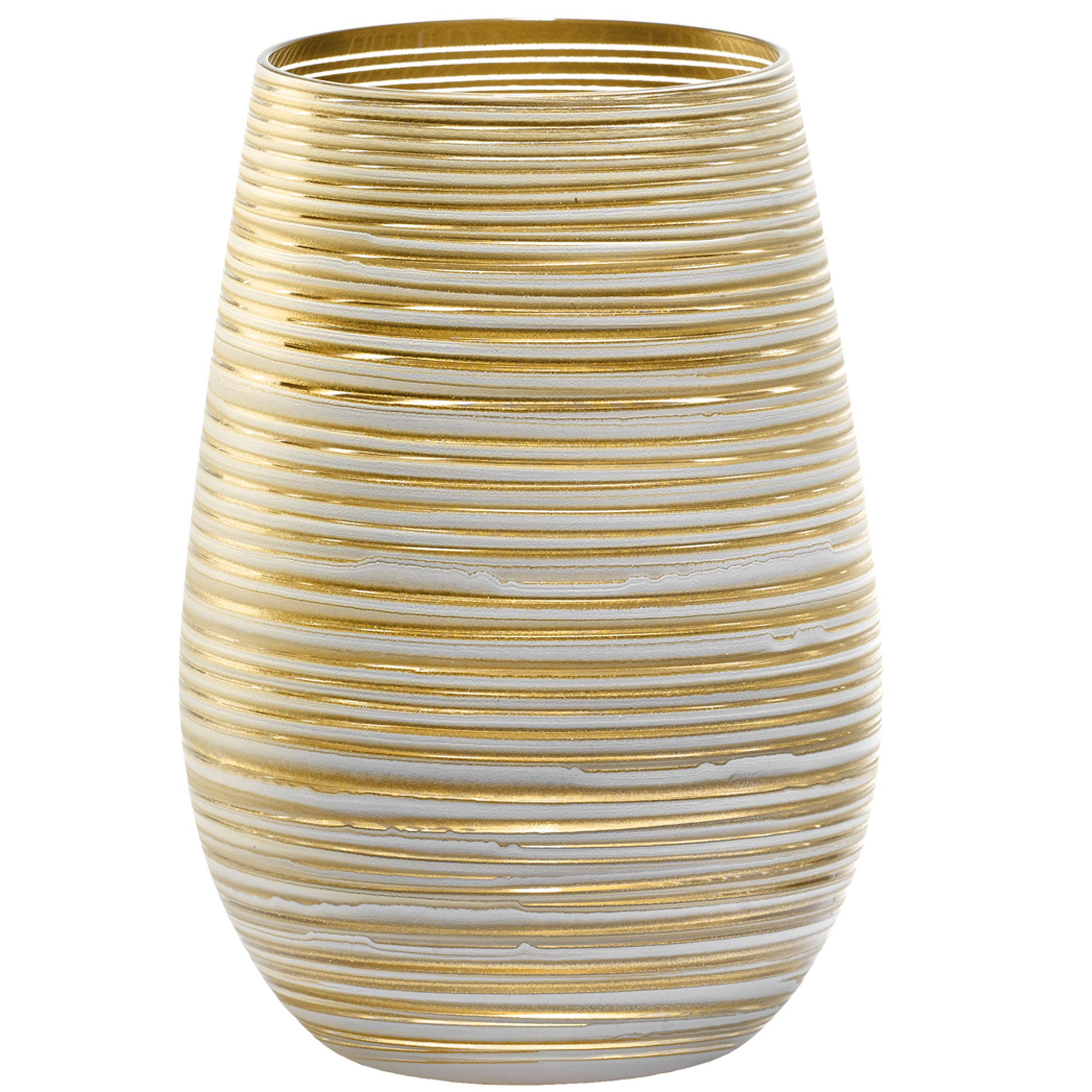 Becher Twister weiß-gold, Stölzle - 465ml