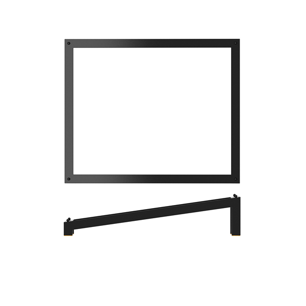GN 1/2 geneigter Büffetständer Luxor, Stahl schwarz - 32,5x26,5cm GN 1/2 geneigter Büffetständer Luxor, Stahl schwarz - 32,5x26,5cm