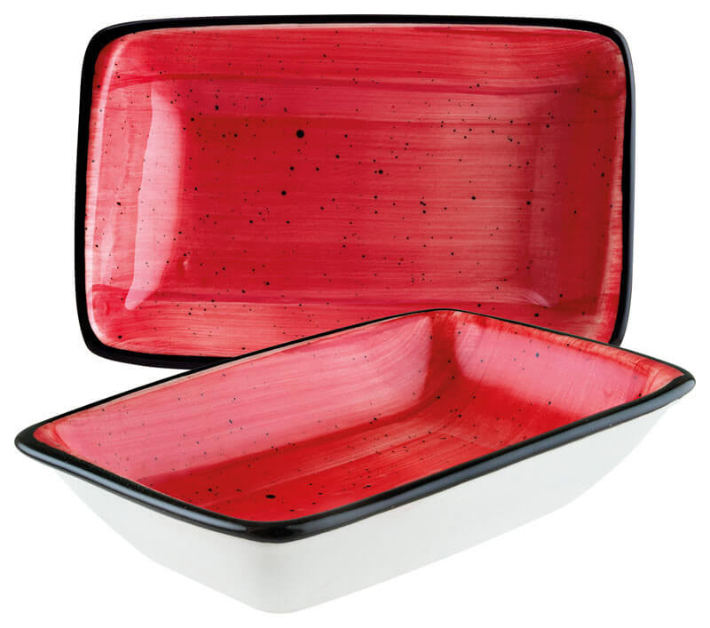 Bonna Aura Passion Moove Rechteckschale 16x9cm rot - 12 Stück Bonna Aura Passion Moove Rechteckschale 16x9cm rot - 12 Stück