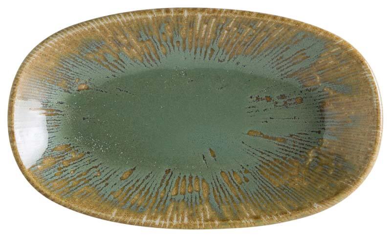 Bonna Snell Sage Gourmet Platte oval 19x11cm grün - 12 Stück Bonna Snell Sage Gourmet Platte oval 19x11cm grün - 12 Stück