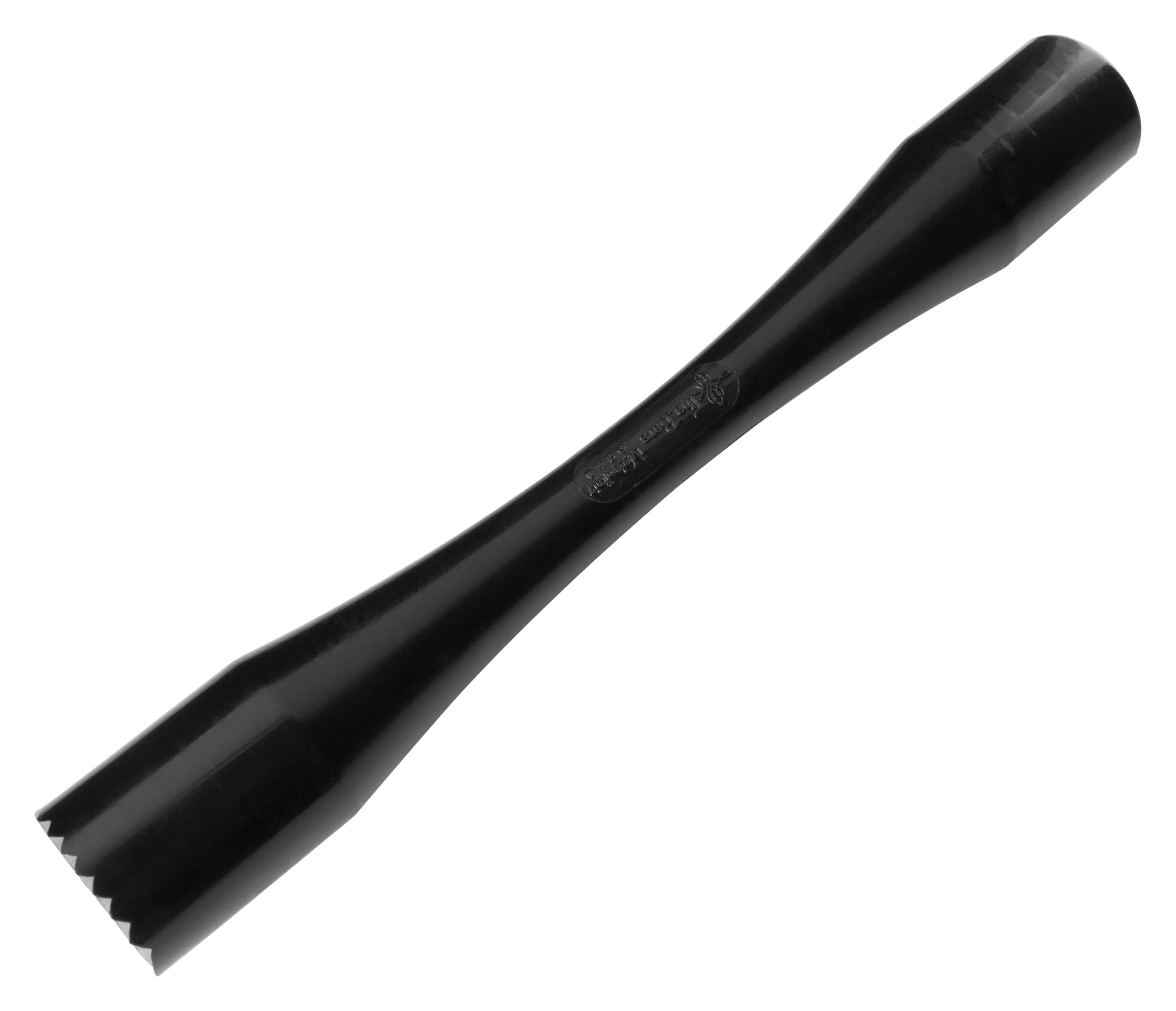 Barstößel Maxi, Kunststoff, gewelltes Ende - schwarz (29cm)