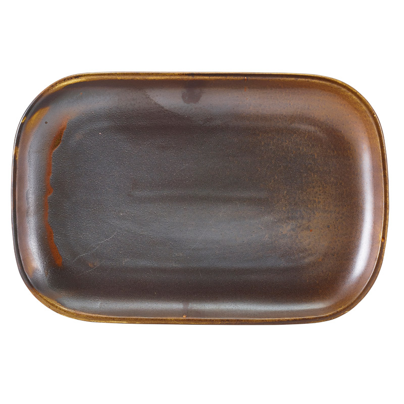 Rechteckiger Teller Terra Rustic Copper – 29 x 19,5 cm (6 Stk.)