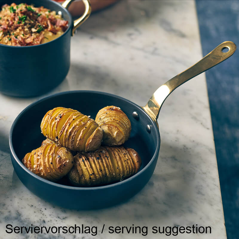 Mini-Pfanne, Aluminium - 15 x 4 cm (6 Stk.)