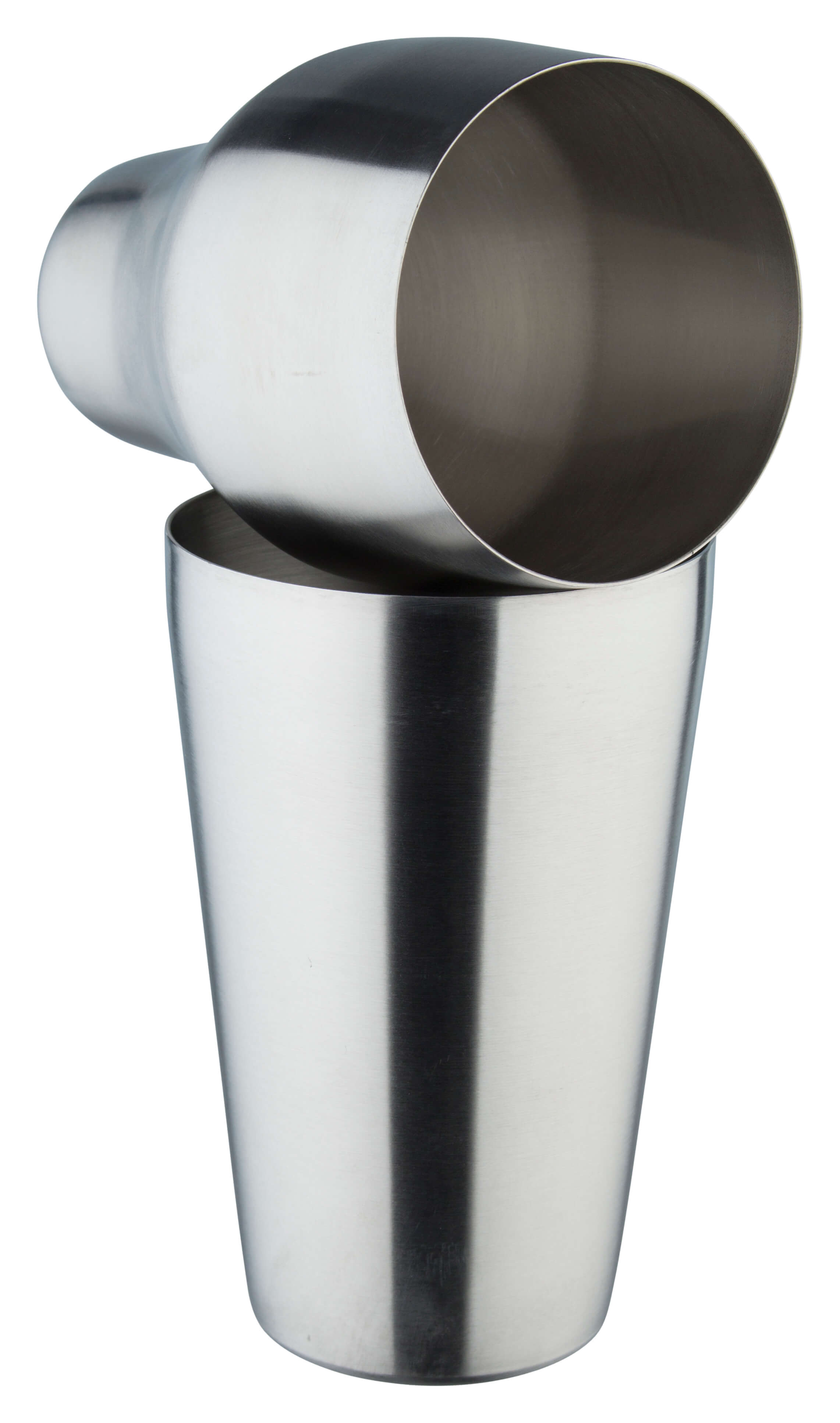Cocktail Shaker, Edelstahl matt, zweiteilig (500ml)