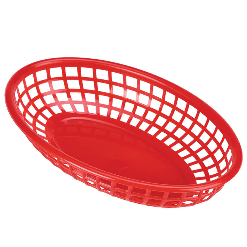 Tischkorb / Fast-Food-Korb, PP, 23,5x15,4cm - rot (6 Stk.) Tischkorb / Fast-Food-Korb, PP, 23,5x15,4cm - rot (6 Stk.)