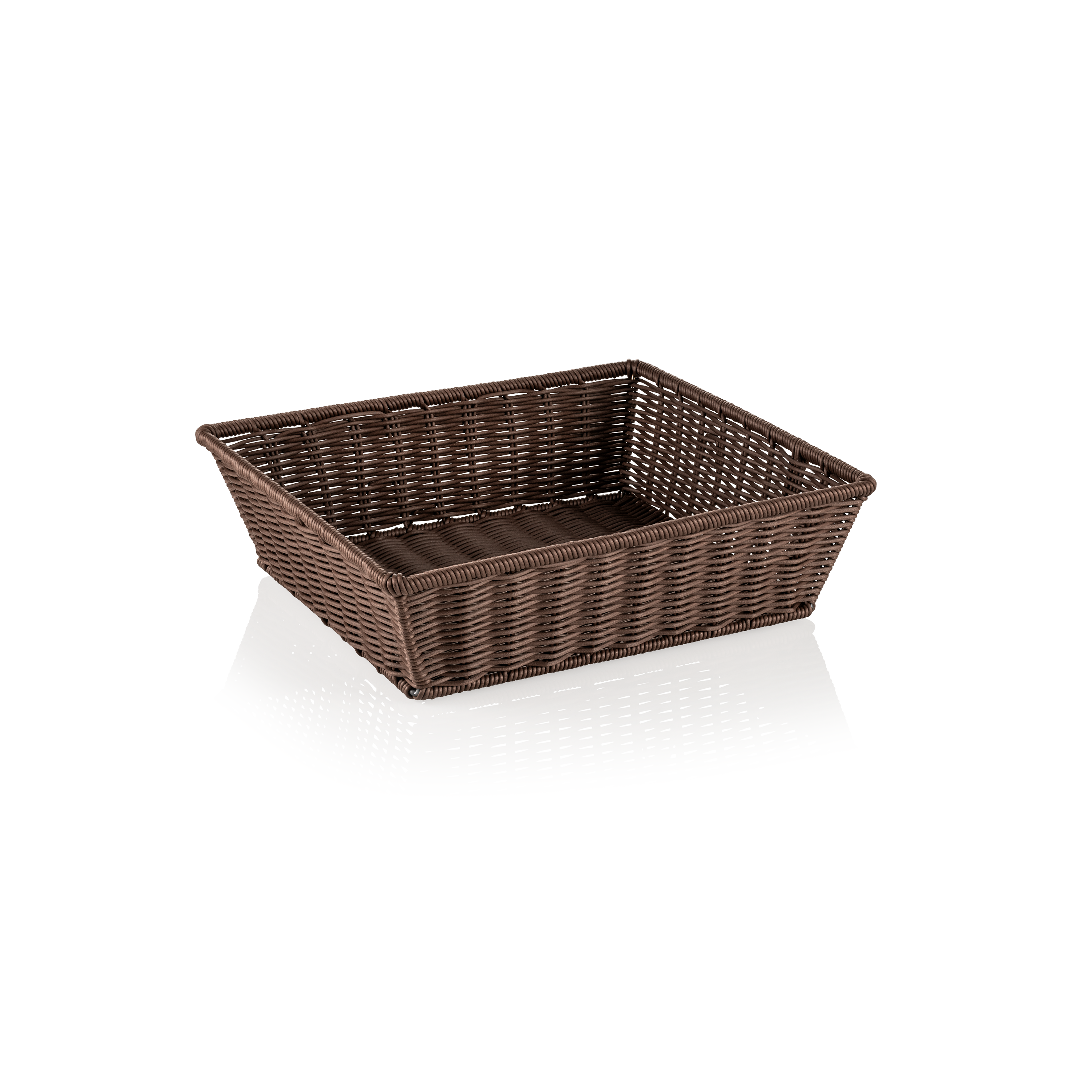Korb Polypropylen, 35,5x32,5x10cm (GN 2/3) - braun