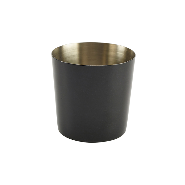 Edelstahlbecher / Snackbecher schwarz - 8,5x8,5cm/420ml (12 Stk.) Edelstahlbecher / Snackbecher schwarz - 8,5x8,5cm/420ml (12 Stk.)