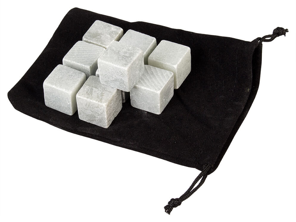 Whiskysteine aus Granit - 9er Set mit Beutel