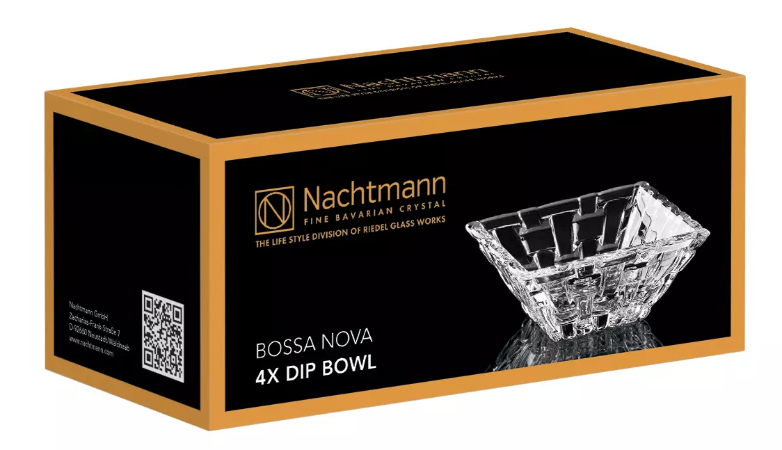 Dipschale Bossa Nova, Nachtmann, Kristallglas - 8,5x8,5cm (4 Stk.) Dipschale Bossa Nova, Nachtmann, Kristallglas - 8,5x8,5cm (4 Stk.)
