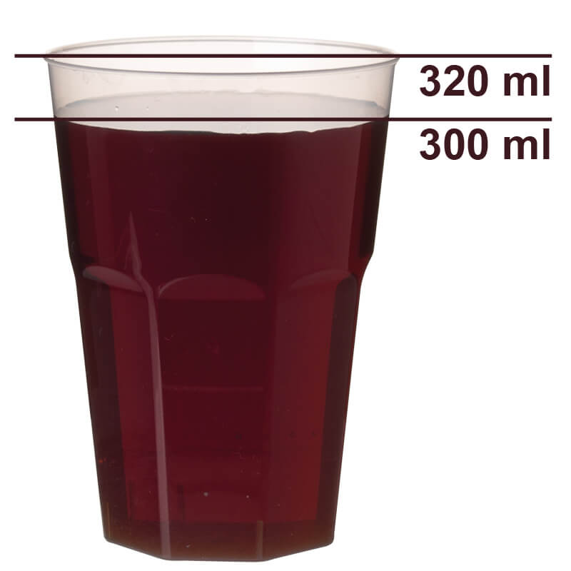 Kunststoffbecher Mehrweg light, Polypropylen - 320ml, 0,3l FS (30 Stk.) Kunststoffbecher Mehrweg light, Polypropylen - 320ml, 0,3l FS (30 Stk.)
