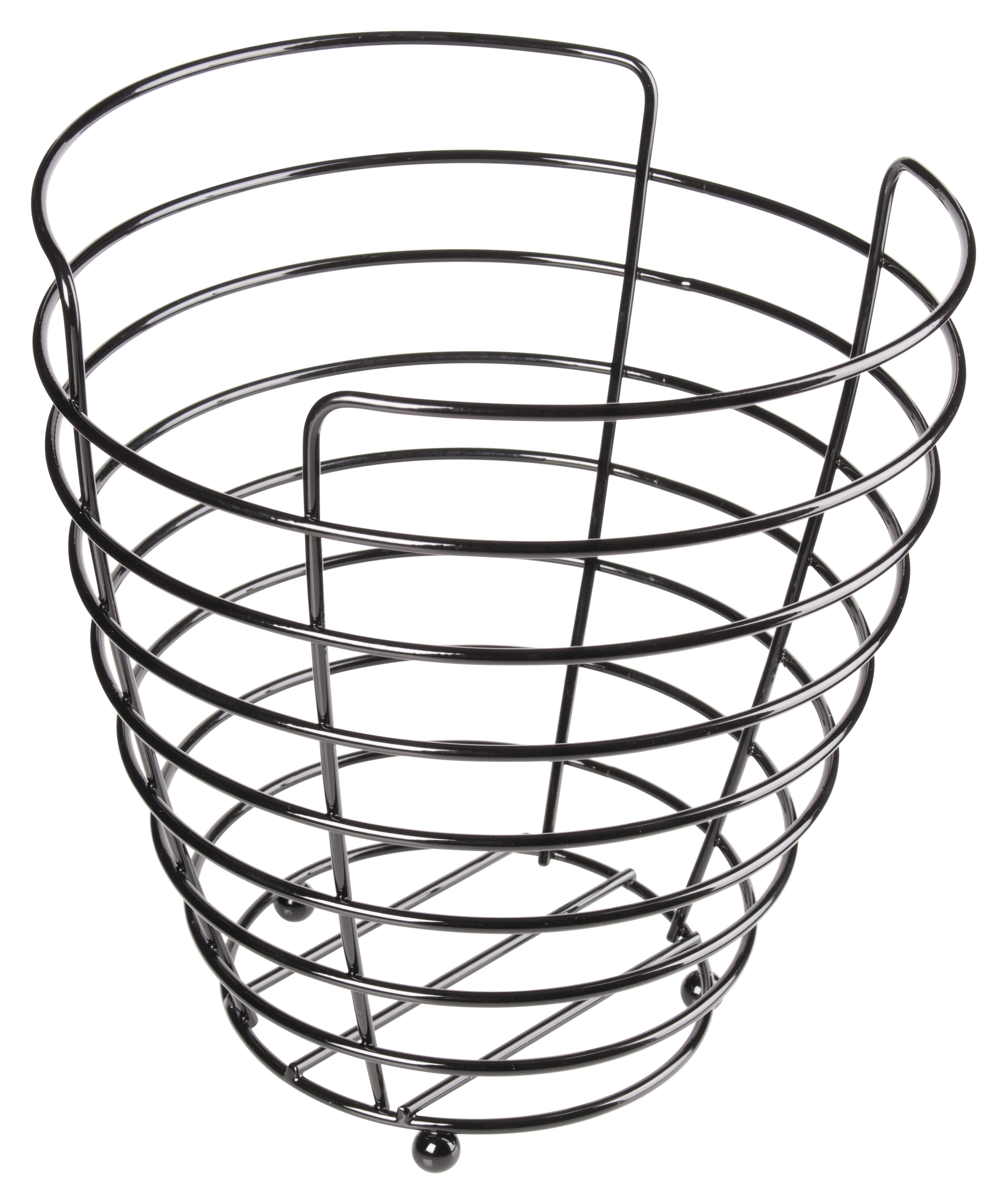 Obstkorb Ringe, Stahl schwarz - 25x23cm