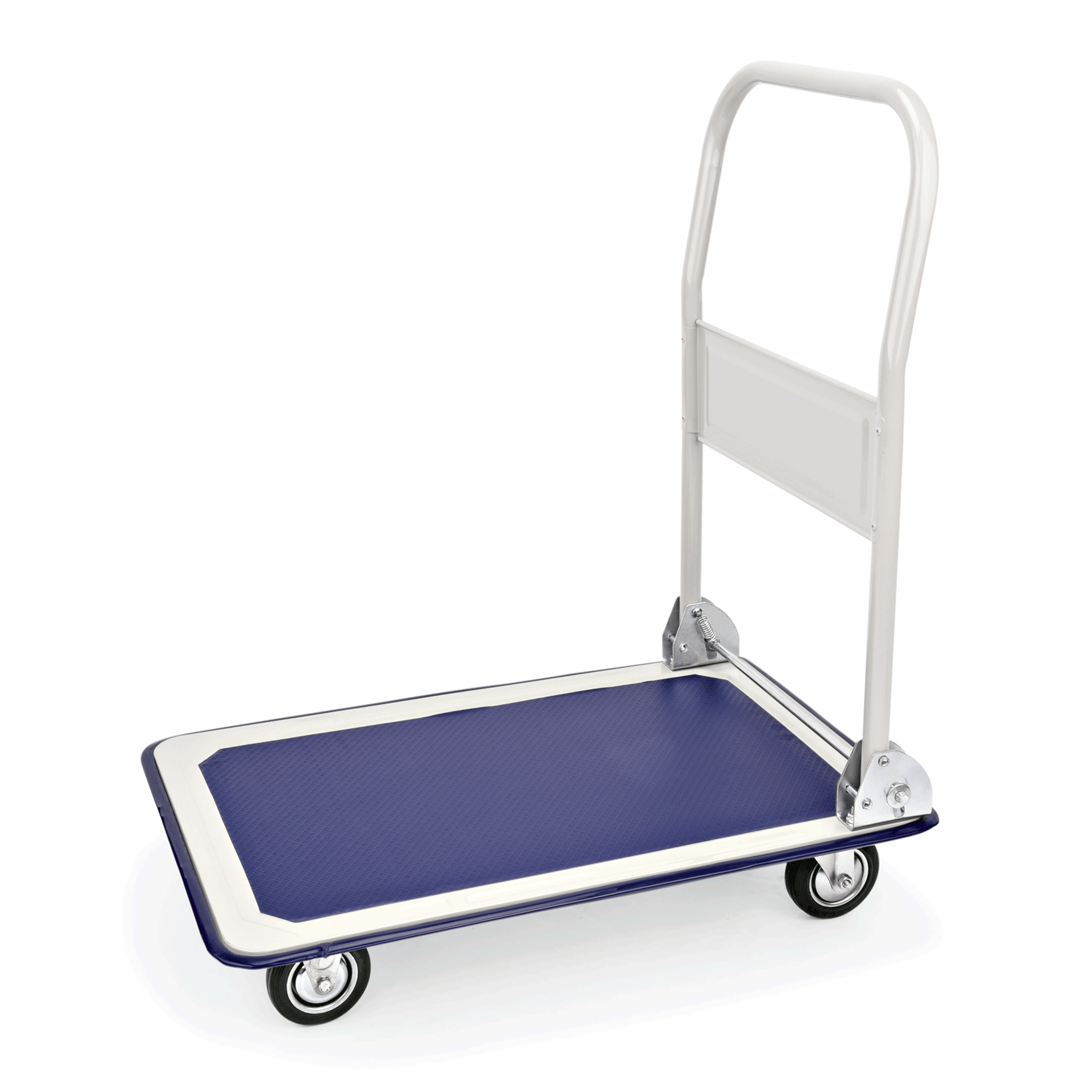 Plattformwagen Edelstahl, Polypropylen - 74x48x84cm Plattformwagen Edelstahl, Polypropylen - 74x48x84cm