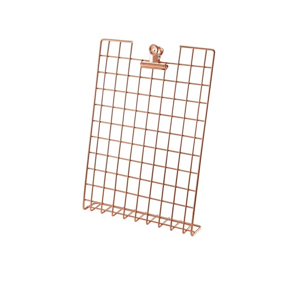 Menühalter A4, Draht - kupferfarben (32x24cm) Menühalter A4, Draht - kupferfarben (32x24cm)