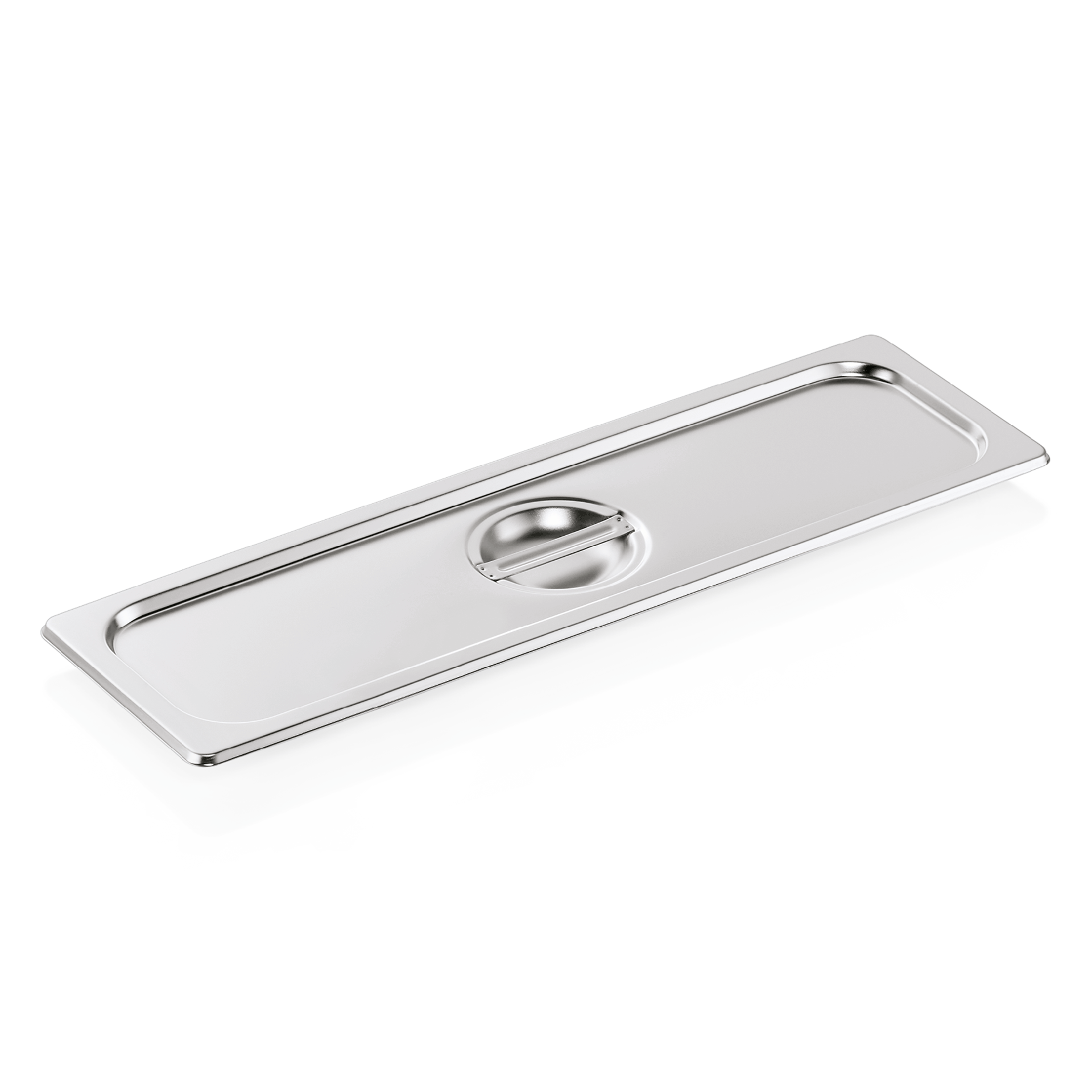 GN 2/4 Deckel, mit Löffelaussparung, CNS (Serie GN CORE) GN 2/4 Deckel, mit Löffelaussparung, CNS (Serie GN CORE)