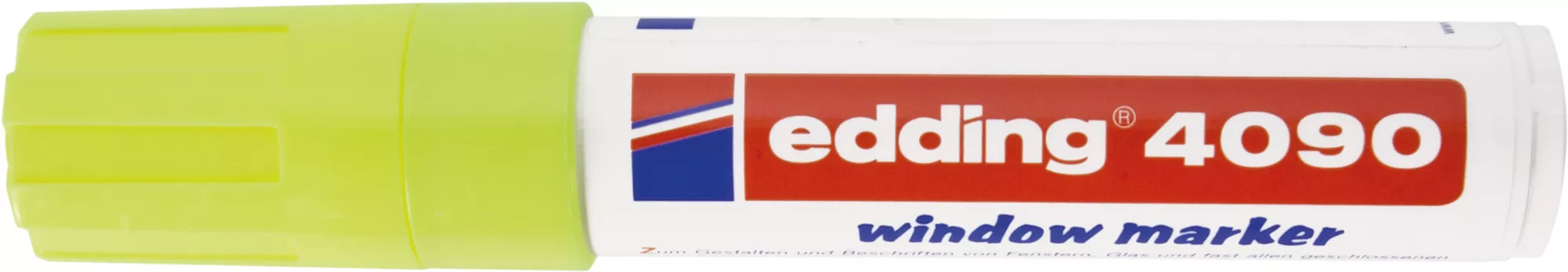 Edding 4090 Window Marker, Flüssigkreide - neon gelb Edding 4090 Window Marker, Flüssigkreide - neon gelb