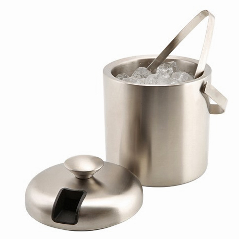 Eiseimer Edelstahl, isoliert, mit Zange - 1,2l Eiseimer Edelstahl, isoliert, mit Zange - 1,2l