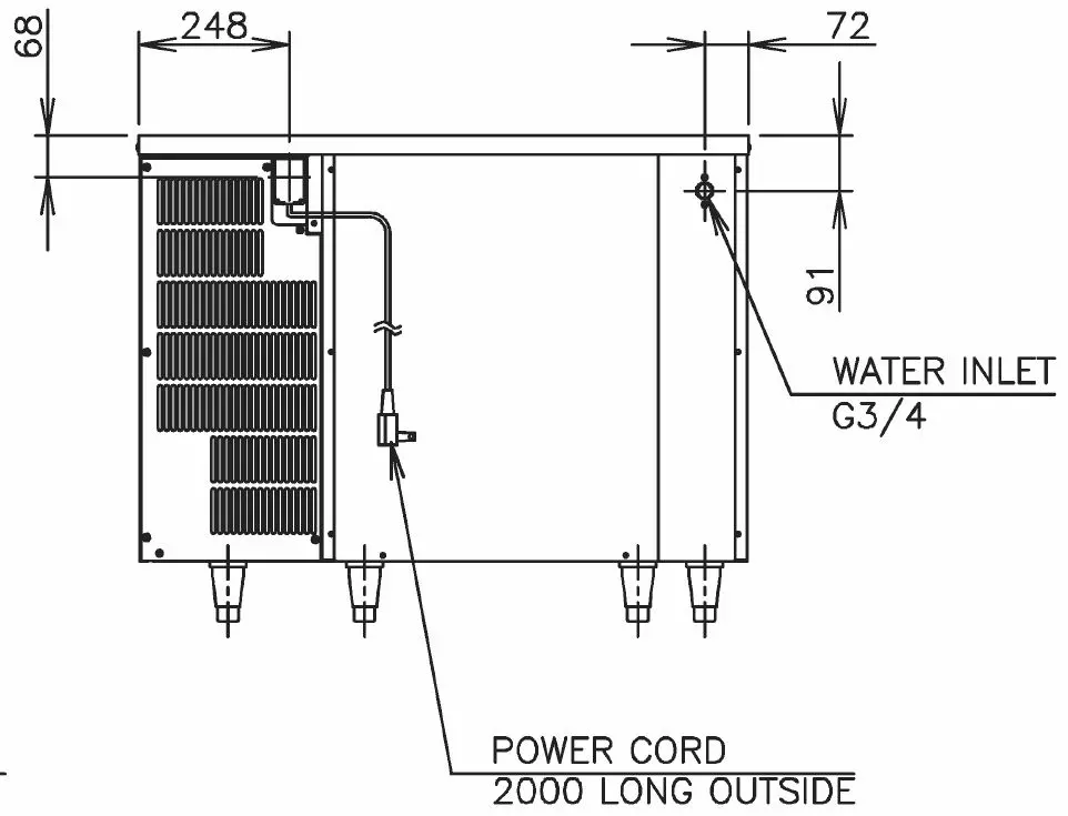 Hoshizaki IM-100CNE-HC-32 (Würfeleisbereiter 92kg) Hoshizaki IM-100CNE-HC-32 (Würfeleisbereiter 92kg)