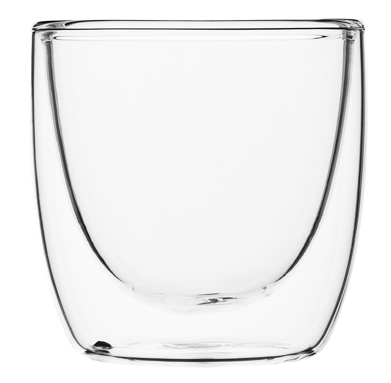 Espresso Glas ohne Henkel, doppelwandig, Lounge - 0,07l