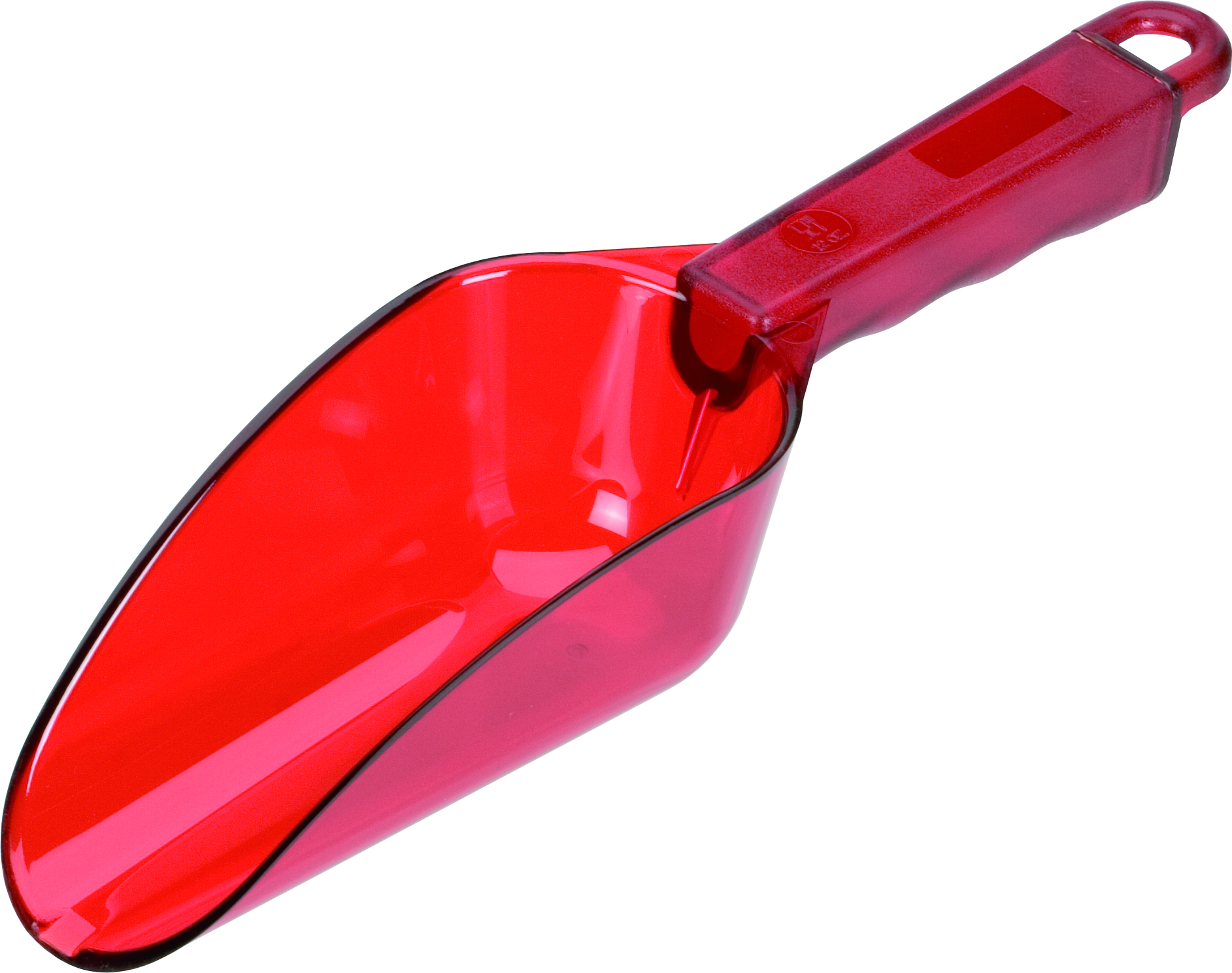 Eisschaufel, Polycarbonat transparent rot - 0,18l