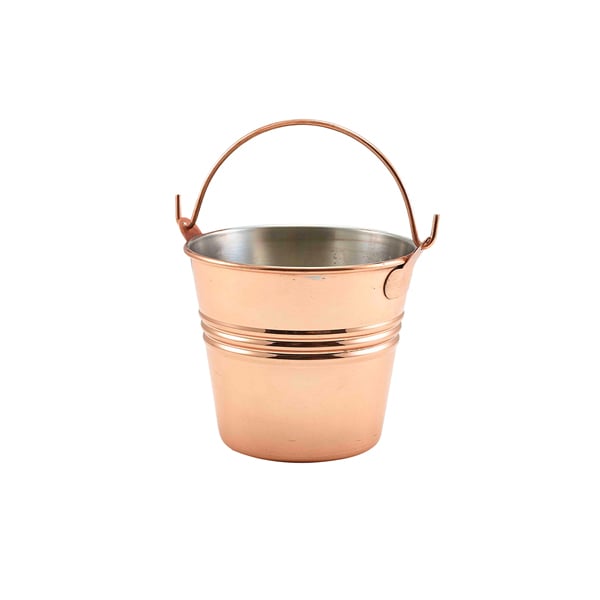 Serviereimer, Edelstahl kupferfarben - 10cm/450ml (12 Stk.) Serviereimer, Edelstahl kupferfarben - 10cm/450ml (12 Stk.)