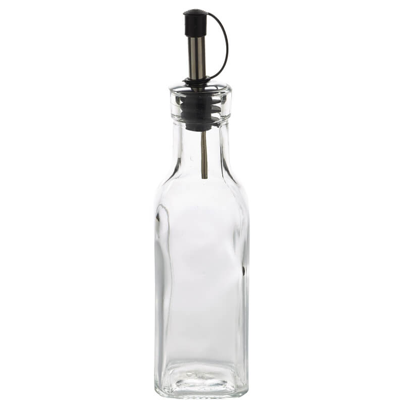 Öl-/Essigflasche mit Ausgießer, Glas - 170ml