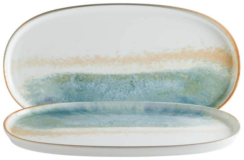 Bonna Fium Hygge Platte oval 30x16cm blau - 6 Stück Bonna Fium Hygge Platte oval 30x16cm blau - 6 Stück