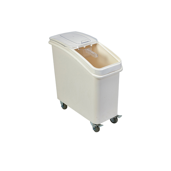 Mobiler Zutatenbehälter, Polypropylen, mit Schaufel - 81 l