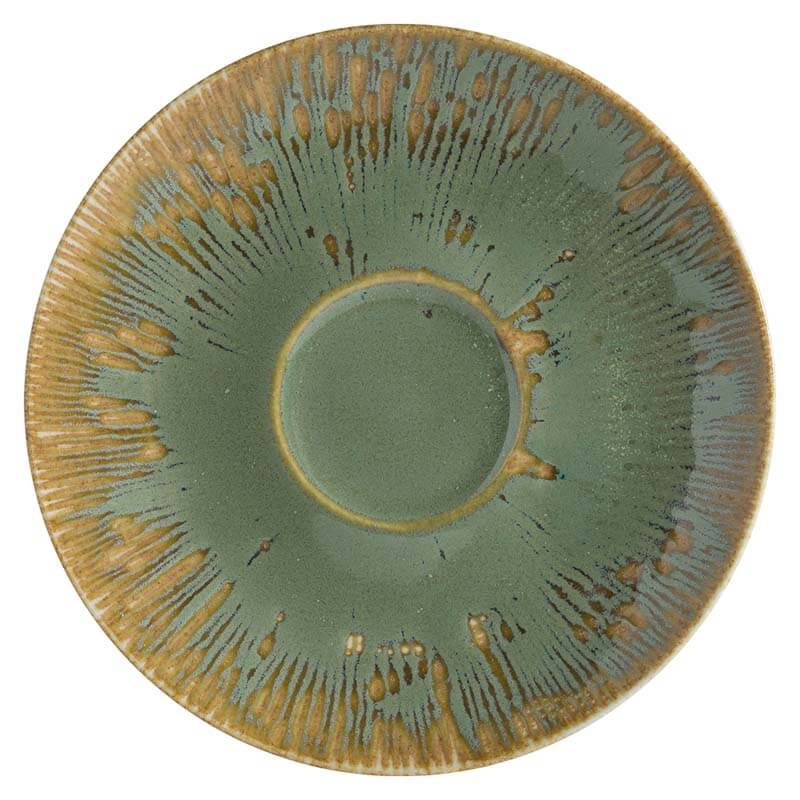 Bonna Snell Sage Rita Untertasse 12cm grün - 6 Stück Bonna Snell Sage Rita Untertasse 12cm grün - 6 Stück