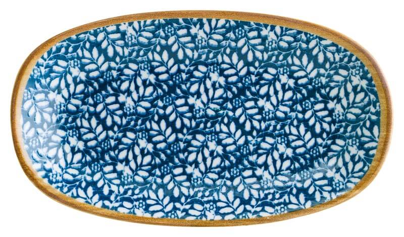 Bonna Lupin Gourmet Platte oval 24x14cm blau - 12 Stück