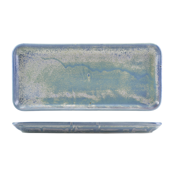 Schmale rechteckige Platte Terra Seafoam – 36 x 16,5 cm (3 Stk.)
