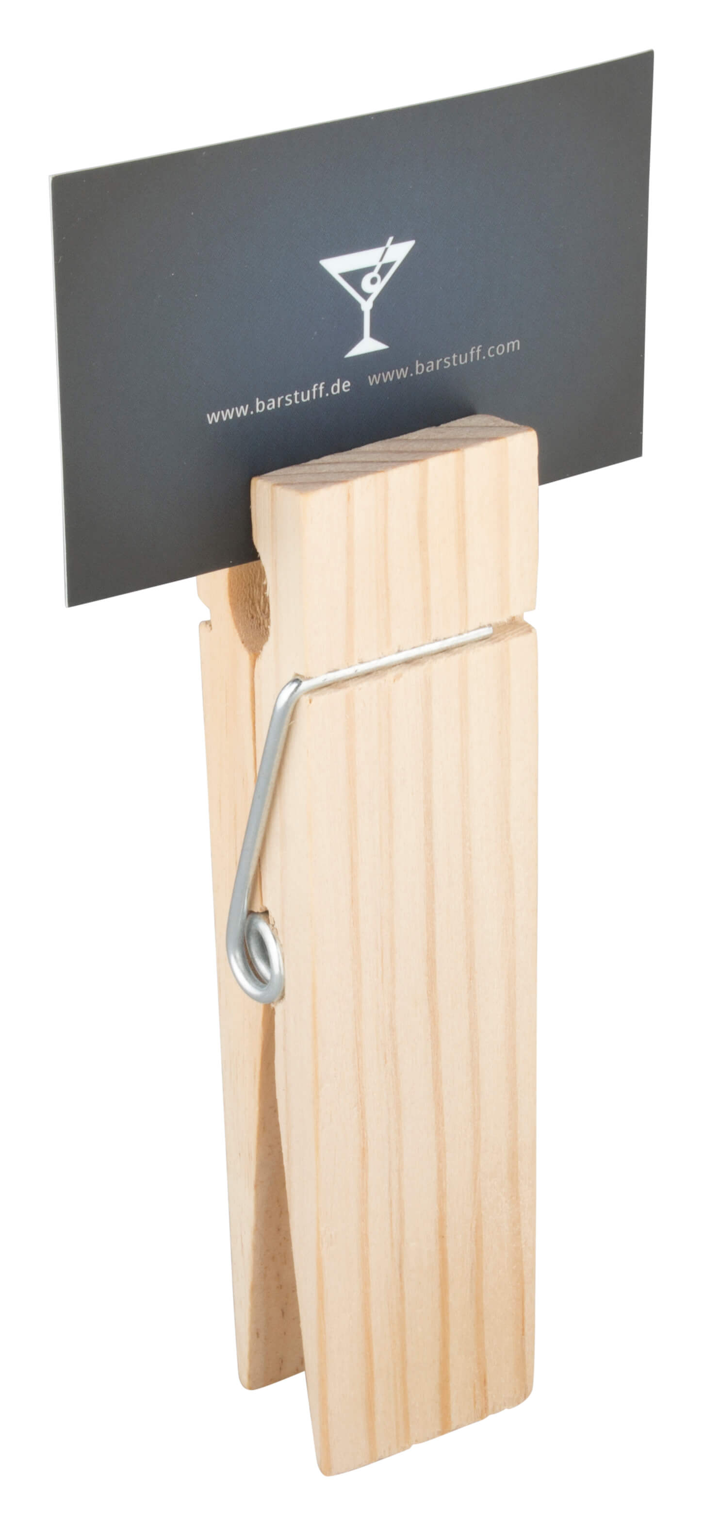 Kartenhalter Holzklammer XXL - 15x3,5x2,5cm