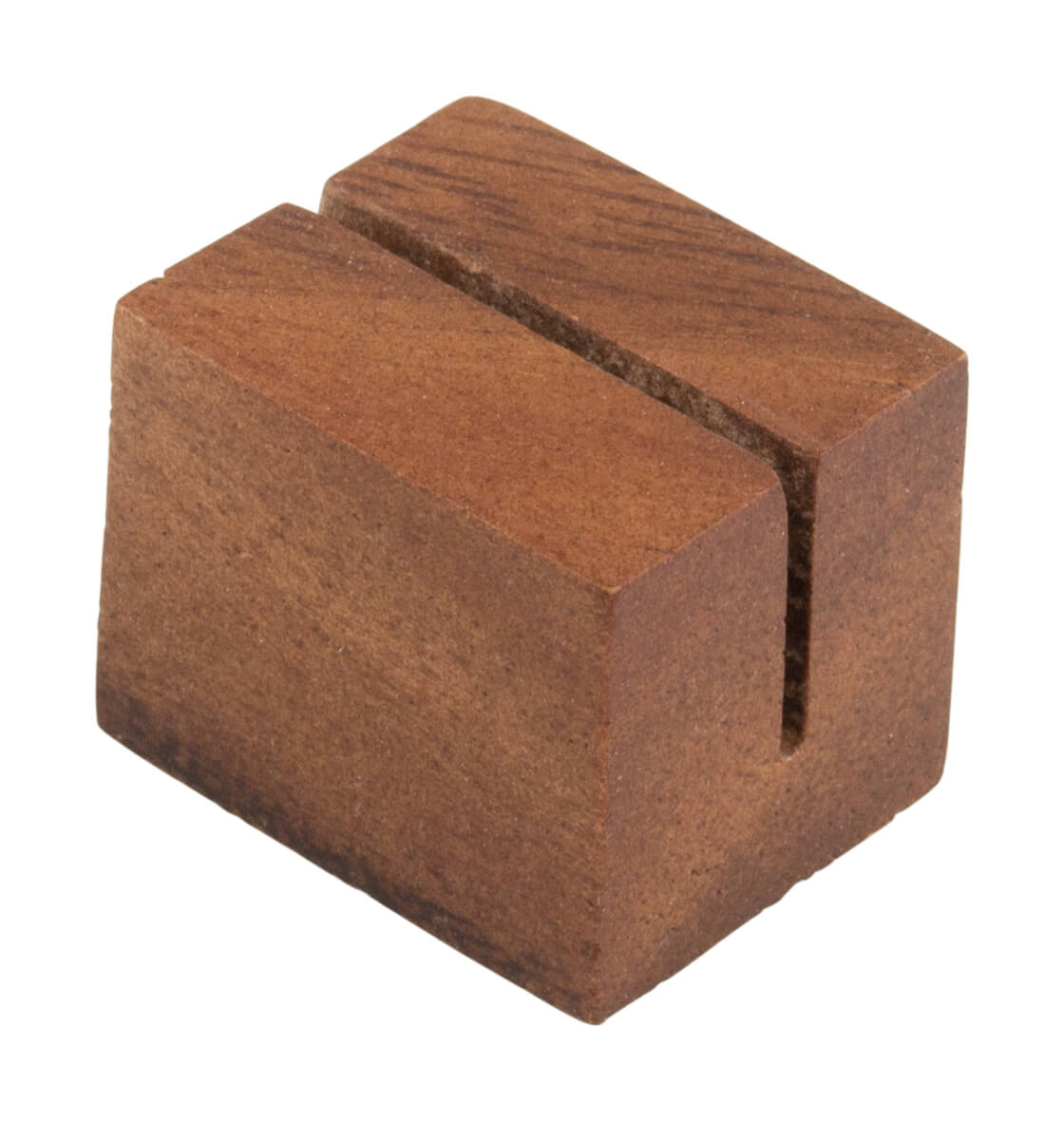 Kartenhalter Holz mini, braun - 3x2,5x2,5cm