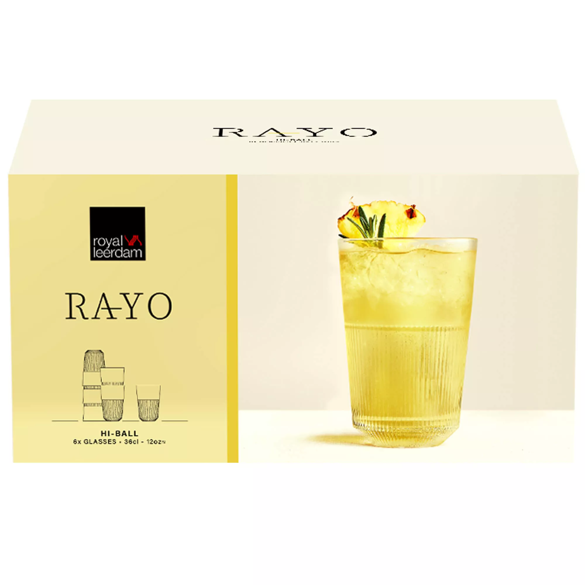Hi-Ball Glas Rayo - 360ml (6 Stk.) Hi-Ball Glas Rayo - 360ml (6 Stk.)