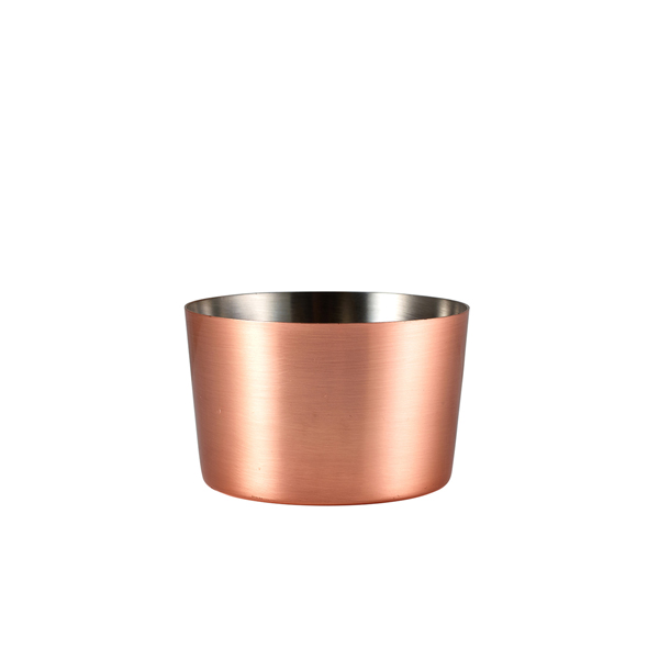 Mini-Servierbecher, Edelstahl, kupferfarben - 8x5cm (12 Stk.)