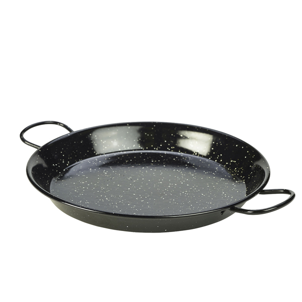 Paella-Pfanne, Emaille schwarz - 30cm (6 Stk.) Paella-Pfanne, Emaille schwarz - 30cm (6 Stk.)