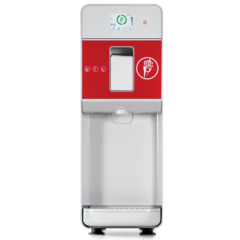 Eismaschine QUICK-GEL R290, Touch-Display, weißes Gehäuse