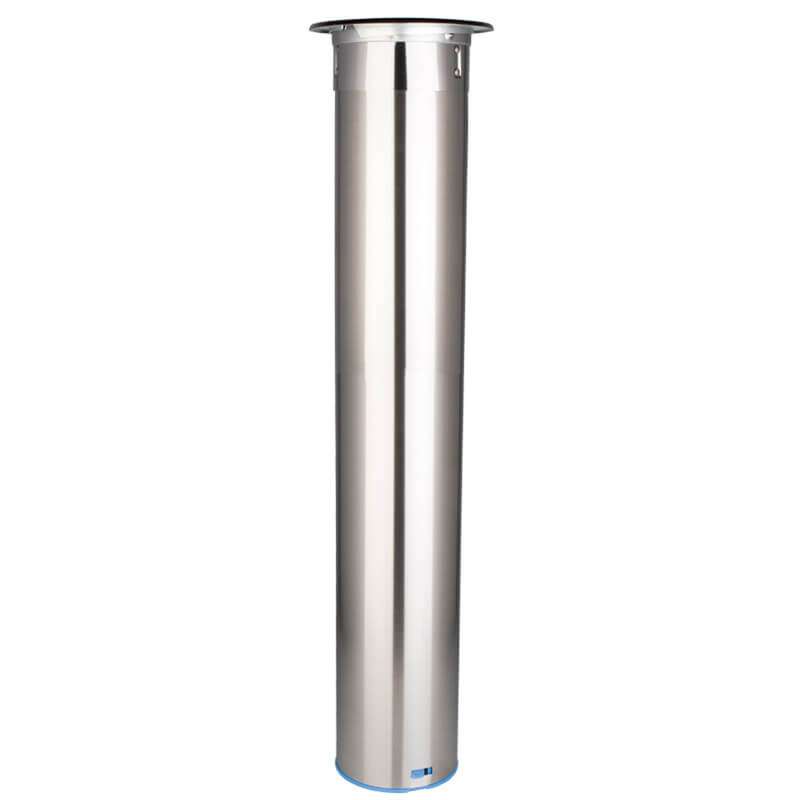 Becherspender Edelstahl, horizontal - medium (70-98mm Becher)