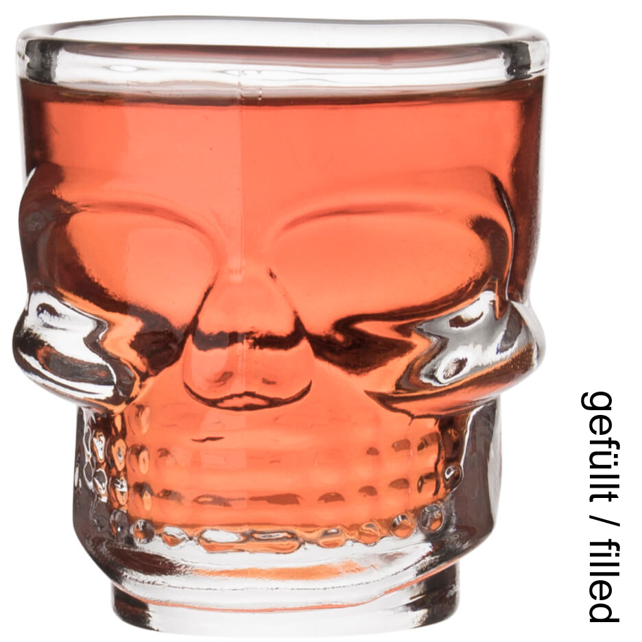 Totenkopf Skull Shot Glas, Prime Bar - 50ml (1 Stk.)