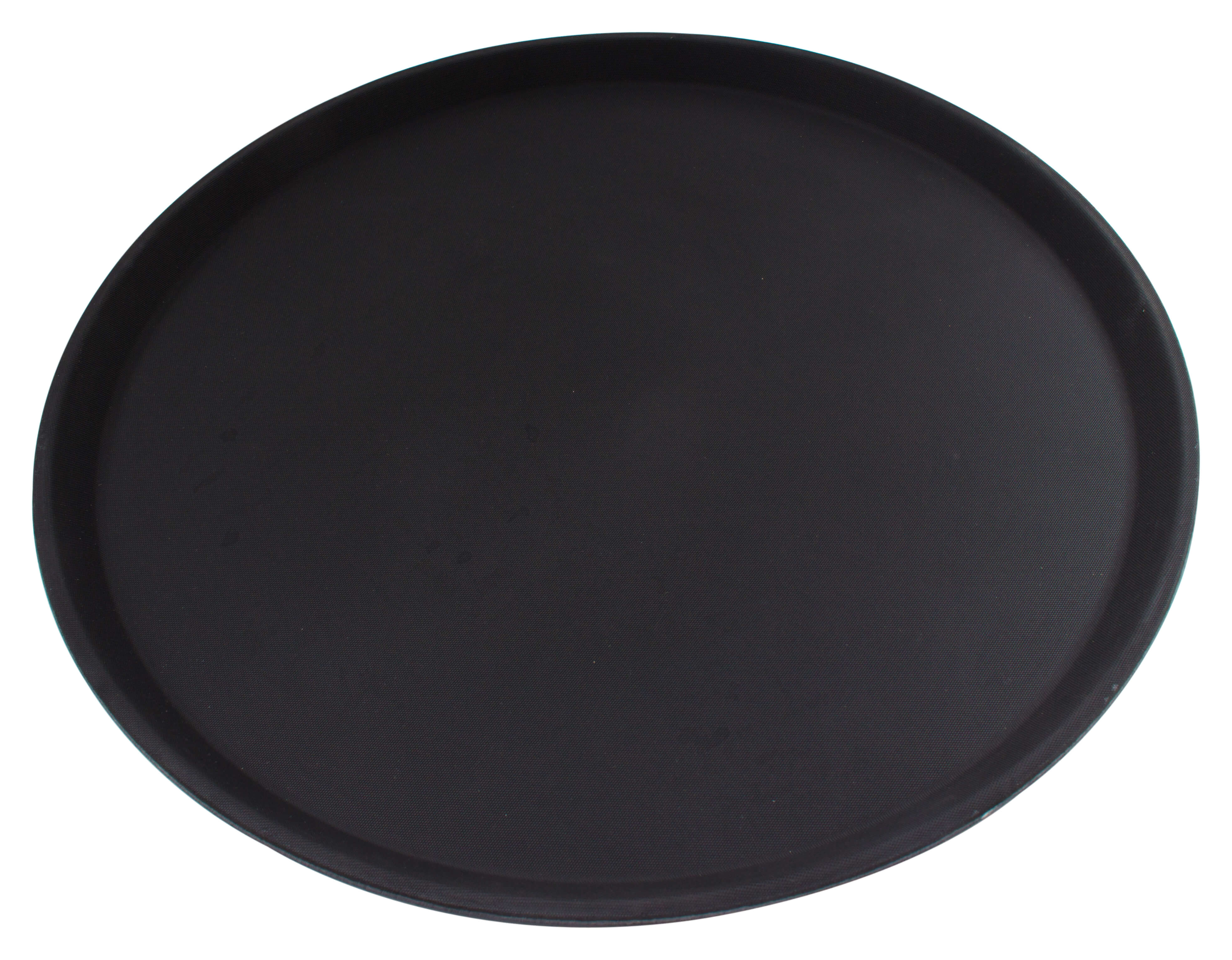 Serviertablett, Glasfaserkunststoff, schwarz - 40cm