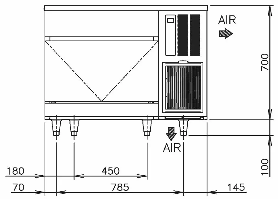 Hoshizaki IM-100CNE-HC-32 (Würfeleisbereiter 92kg) Hoshizaki IM-100CNE-HC-32 (Würfeleisbereiter 92kg)