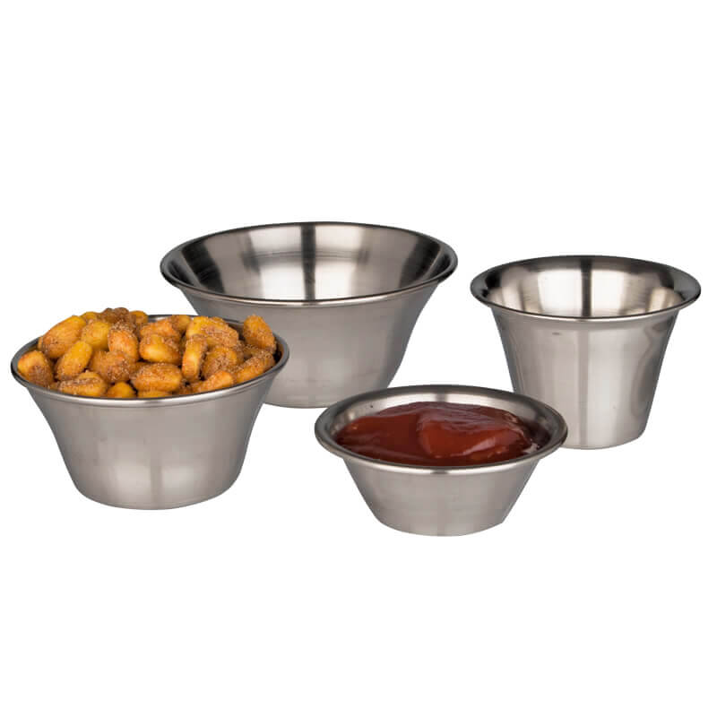 Dip- und Snackschale, Edelstahl - verschiedene Größen Dip- und Snackschale, Edelstahl - verschiedene Größen