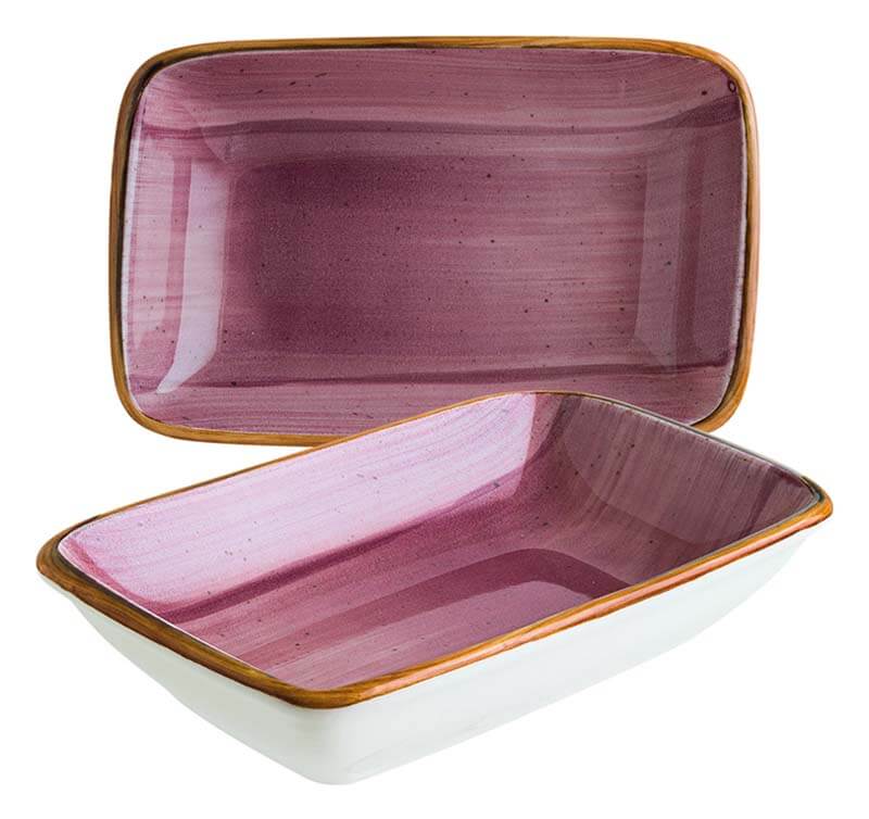 Bonna Aura Blackberry Moove Rechteckschale 16x9cm lila - 12 Stück Bonna Aura Blackberry Moove Rechteckschale 16x9cm lila - 12 Stück